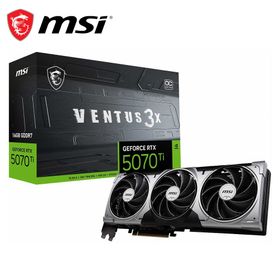 MSI｜エムエスアイ 5070TI16GVENTUSOC MSI GeForce RTX 5070 Ti 16G VENTUS 3X OC グラフィックボード[5070TI16GVENTUSOC] 返品種別B