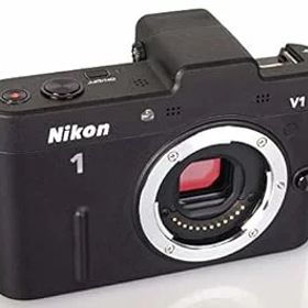 【中古】Nikon ミラーレス一眼カメラ Nikon 1 (ニコンワン) V1 (ブイワン) ボディ ブラック N1 V1 BK