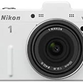【中古】Nikon ミラーレス一眼カメラ Nikon 1 (ニコンワン) V1 (ブイワン) 薄型レンズキット ホワイトN1 V1ULK WH