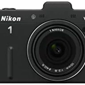 【中古】Nikon ミラーレス一眼カメラ Nikon 1 (ニコンワン) V1 (ブイワン) 薄型レンズキット ブラックN1 V1ULK BK