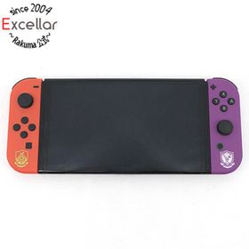 ニンテンドースイッチ(Nintendo Switch)の任天堂 Nintendo Switch 有機ELモデル スカーレット・バイオレットエディション HEG-S-KEAAA ドックなし(家庭用ゲーム機本体)