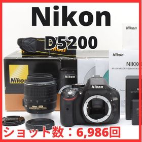 D24[7687]19極美品 Nikon D5200 ボディ 18-55mm (デジタル一眼)