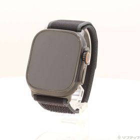 (中古)Apple Apple Watch Ultra 2 GPS + Cellular 49mm ブラックチタニウムケース ブラックトレイルループ(305-ud)