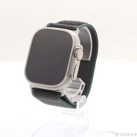 (中古)Apple Apple Watch Ultra 2 GPS + Cellular 49mm チタニウムケース ブルー/ブラックトレイルループ(269-ud)