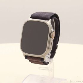 (中古)Apple Apple Watch Ultra 2 GPS + Cellular 49mm チタニウムケース インディゴアルパインループ(352-ud)