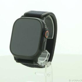 (中古)Apple Apple Watch Ultra 2 GPS + Cellular 49mm ブラックチタニウムケース ブラックトレイルループ(305-ud)