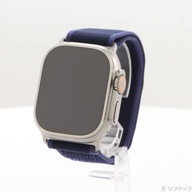 (中古)Apple Apple Watch Ultra 2 GPS + Cellular 49mm ナチュラルチタニウムケース ブルートレイルループ(349-ud)