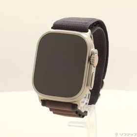 (中古)Apple Apple Watch Ultra 2 GPS + Cellular 49mm チタニウムケース インディゴアルパインループ(377-ud)