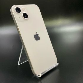 【全額返金保証】【最速発送】 iPhone 13 128GB スターライト SIMフリー 白ロム 動作確認済 80%