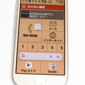 FCNT らくらくスマートフォン me F-01L ゴールド ドコモ