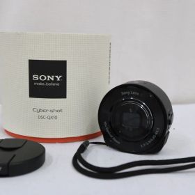 【返品保証】 【元箱付き】ソニー Sony Cyber-shot DSC-QX10 ブラック 10x レンズスタイルカメラ コンパクトデジタルカメラ e8744
