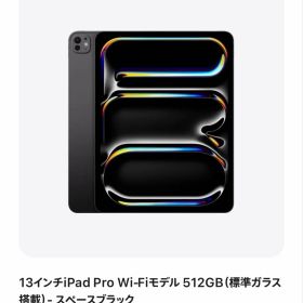 Apple iPad Pro（M5) 13インチ Wi-Fiモデル 512GB