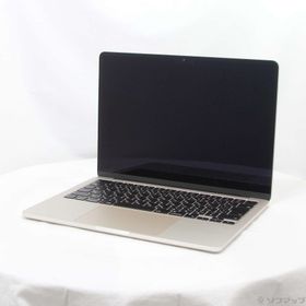 (中古)(展示品) MacBook Air 13.6-inch Late-2024 MC8J4J/A M3 8コアCPU_8コアGPU 16GB SSD256GB スターライト (26.3 Tahoe)(198-ud)