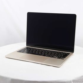 (中古)Apple MacBook Air 13.6-inch Early-2024 MRXT3J/A Apple M3 8コアCPU_8コアGPU 8GB SSD256GB スターライト (26.3 Tahoe)(198-ud)