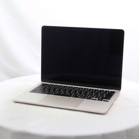 (中古)MacBook Air 13.6-inch Late-2024 MC8J4J/A M3 8コアCPU_10コアGPU 16GB SSD256GB スターライト (macOS v26.3.2)(297-ud)