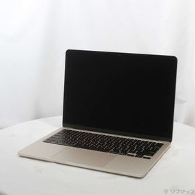 (中古)Apple MacBook Air 13.6-inch Early-2024 MRXT3J/A Apple M3 8コアCPU_8コアGPU 8GB SSD256GB スターライト (26.3 Tahoe)(269-ud)