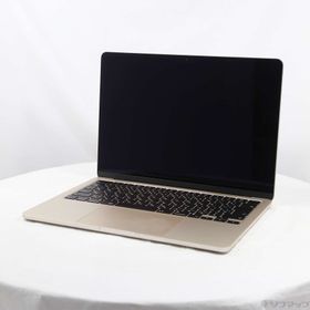 (中古)Apple MacBook Air 13.6-inch Late-2024 MC8J4J/A Apple M3 8コアCPU_8コアGPU 16GB SSD256GB スターライト (26.3 Tahoe)(198-ud)