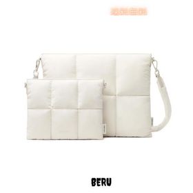 Comfyable Puffy Laptop Sleeve 13 Inch 14 Inch, Quilted Puffer Pillow Case with Strap Compatible for MacBook Air 13 M3 2024”, Ma