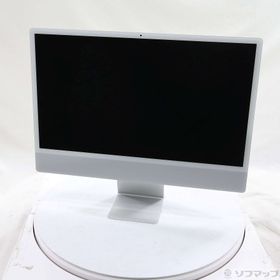 (中古)Apple iMac 24-inch Mid-2021 MGPC3J/A Apple M1 8コアCPU_8コアGPU 8GB SSD256GB シルバー (15.7 Sequoia)(198-ud)