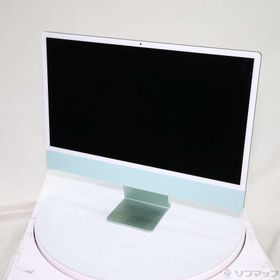 (中古)Apple iMac 24-inch Mid-2021 MGPJ3J/A Apple M1 8コアCPU_8コアGPU 8GB SSD512GB グリーン (12.7 Monterey)(198-ud)
