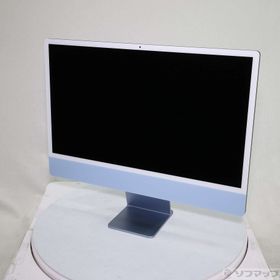 (中古)Apple iMac 24-inch Mid-2021 MGPK3J/A Apple M1 8コアCPU_8コアGPU 8GB SSD256GB ブルー (14.8 Sonoma)(377-ud)