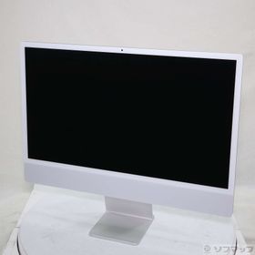 (中古)Apple iMac 24-inch Mid-2021 MGPC3J/A Apple M1 8コアCPU_8コアGPU 8GB SSD256GB シルバー (12.7 Monterey)(344-ud)