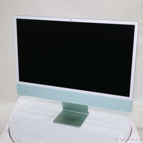 (中古)Apple iMac 24-inch Mid-2021 MJV83J/A Apple M1 8コアCPU_7コアGPU 8GB SSD256GB グリーン (26.3 Tahoe)(348-ud)