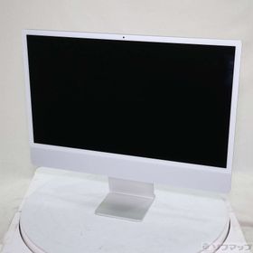 (中古)Apple iMac 24-inch Mid-2021 MGPD3J/A Apple M1 8コアCPU_8コアGPU 8GB SSD512GB シルバー (26.3 Tahoe)(349-ud)