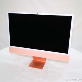 (中古)Apple iMac 24-inch Mid-2021 Z133 Apple M1 8コアCPU_8コアGPU 8GB SSD1TB オレンジ (26.3 Tahoe)(377-ud)