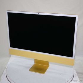 (中古)Apple iMac 24-inch Mid-2021 Z12S0005V Apple M1 8コアCPU_8コアGPU 8GB SSD256GB イエロー (26.3 Tahoe)(258-ud)