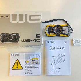 RICOH WG-40 イエロー 本体 ＋ バッテリー