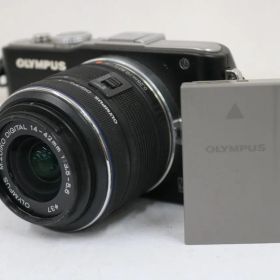 【返品保証】 【シャッター回数3528回】オリンパス Olympus PEN Lite E-PL3 ブラック M.ZUIKO DIGITAL 14-42mm F3.5-5.6 ミラーレス一眼 e8729