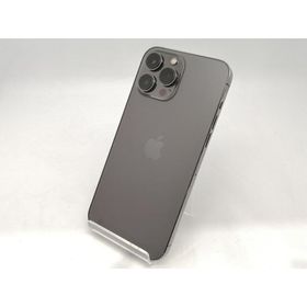 【中古】Apple SoftBank 【SIMフリー】 iPhone 13 Pro Max 128GB グラファイト MLJ43J/A【広島本通】保証期間１ヶ月【ランクC】