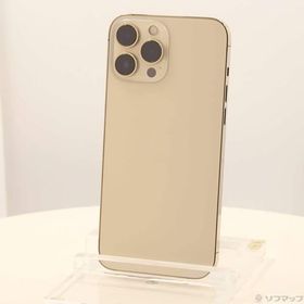 〔中古〕Apple(アップル) iPhone13 Pro Max 1TB ゴールド MLKJ3J／A SIMフリー〔297-ud〕