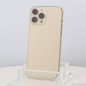 〔中古〕Apple(アップル) iPhone13 Pro Max 1TB ゴールド MLKJ3J／A SIMフリー〔262-ud〕