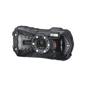 RICOH 防水デジタルカメラ RICOH WG-40 ブラック 防水14m耐ショック1.6m耐寒-10 (中古品)