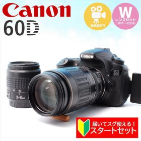 Canon EOS 60D Wレンズセット 初心者OK すぐ使える 動画撮影可