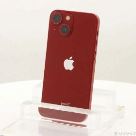 【中古】Apple(アップル) iPhone13 mini 128GB プロダクトレッド MLJG3J／A SIMフリー 【198-ud】