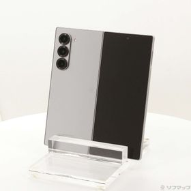 (中古)SAMSUNG Galaxy Z Fold6 256GB シルバーシャドウ SCG28 au SIMフリー(349-ud)