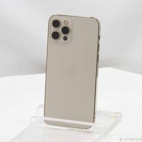 (中古)Apple iPhone12 Pro 128GB ゴールド MGM73J/A SIMフリー(348-ud)