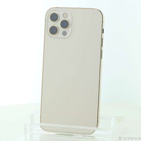 (中古)Apple iPhone12 Pro 128GB ゴールド MGM73J/A SIMフリー(349-ud)