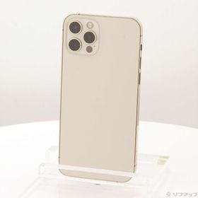 (中古)Apple iPhone12 Pro 128GB ゴールド MGM73J/A SIMフリー(377-ud)