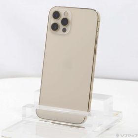 (中古)Apple iPhone12 Pro 128GB ゴールド MGM73J/A SIMフリー(368-ud)