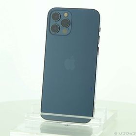 (中古)Apple iPhone12 Pro 128GB パシフィックブルー MGM83J/A SIMフリー(258-ud)