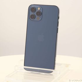 (中古)Apple iPhone12 Pro 128GB パシフィックブルー MGM83J/A SIMフリー(269-ud)