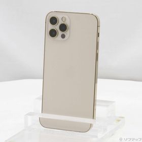 (中古)Apple iPhone12 Pro 256GB ゴールド MGMC3J/A SIMフリー(368-ud)