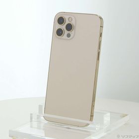(中古)Apple iPhone12 Pro 256GB ゴールド MGMC3J/A SIMフリー(258-ud)
