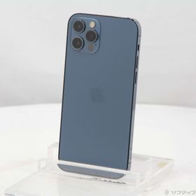 (中古)Apple iPhone12 Pro 256GB パシフィックブルー MGMD3J/A SIMフリー(276-ud)