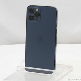 (中古)au iPhone12 Pro 256GB パシフィックブルー MGMD3J/A SIMフリー(371-ud)