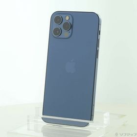 (中古)Apple iPhone12 Pro 256GB パシフィックブルー MGMD3J/A SIMフリー(276-ud)